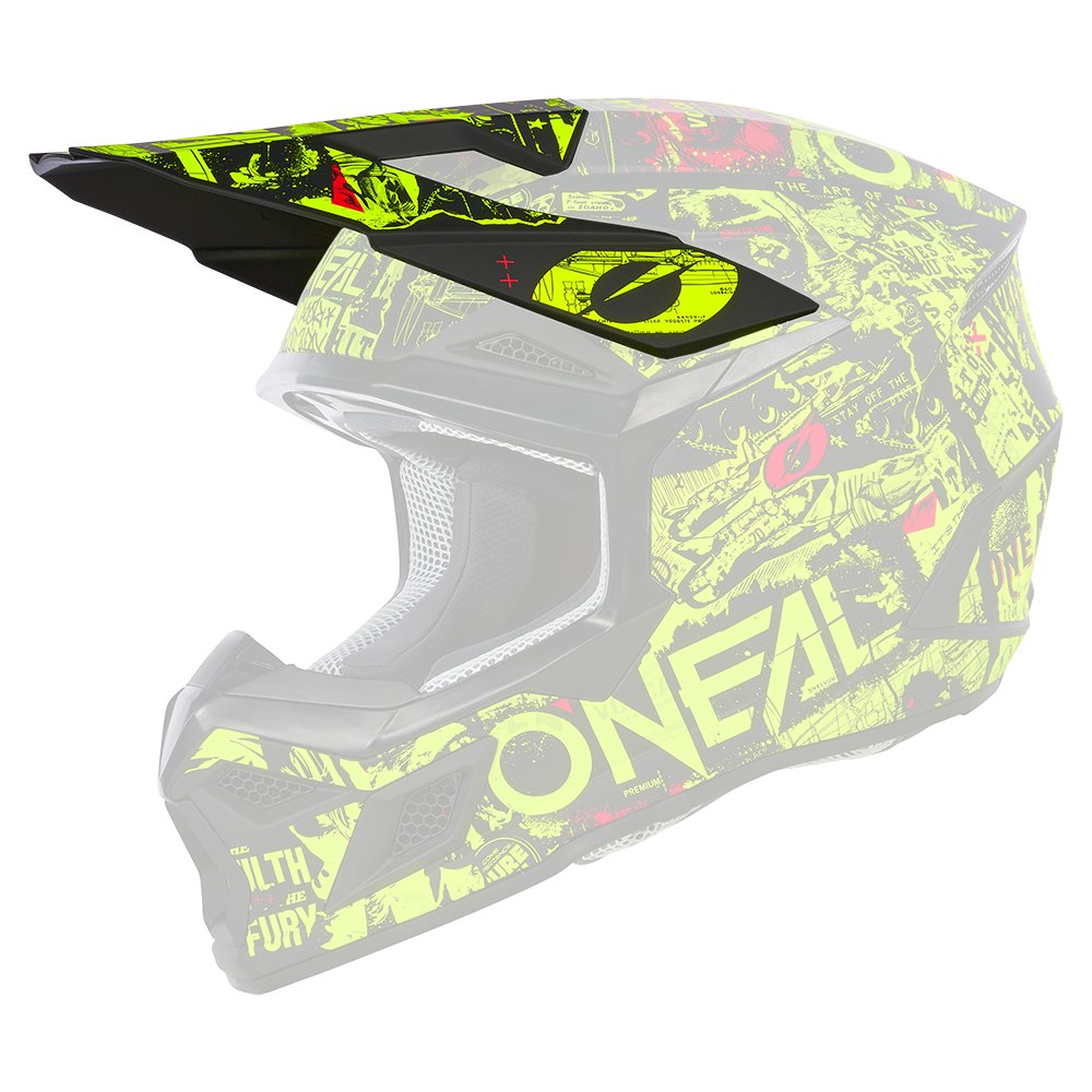 ONEAL Visor 3SRS Youth Kinder Helm Attack schwarz Neon