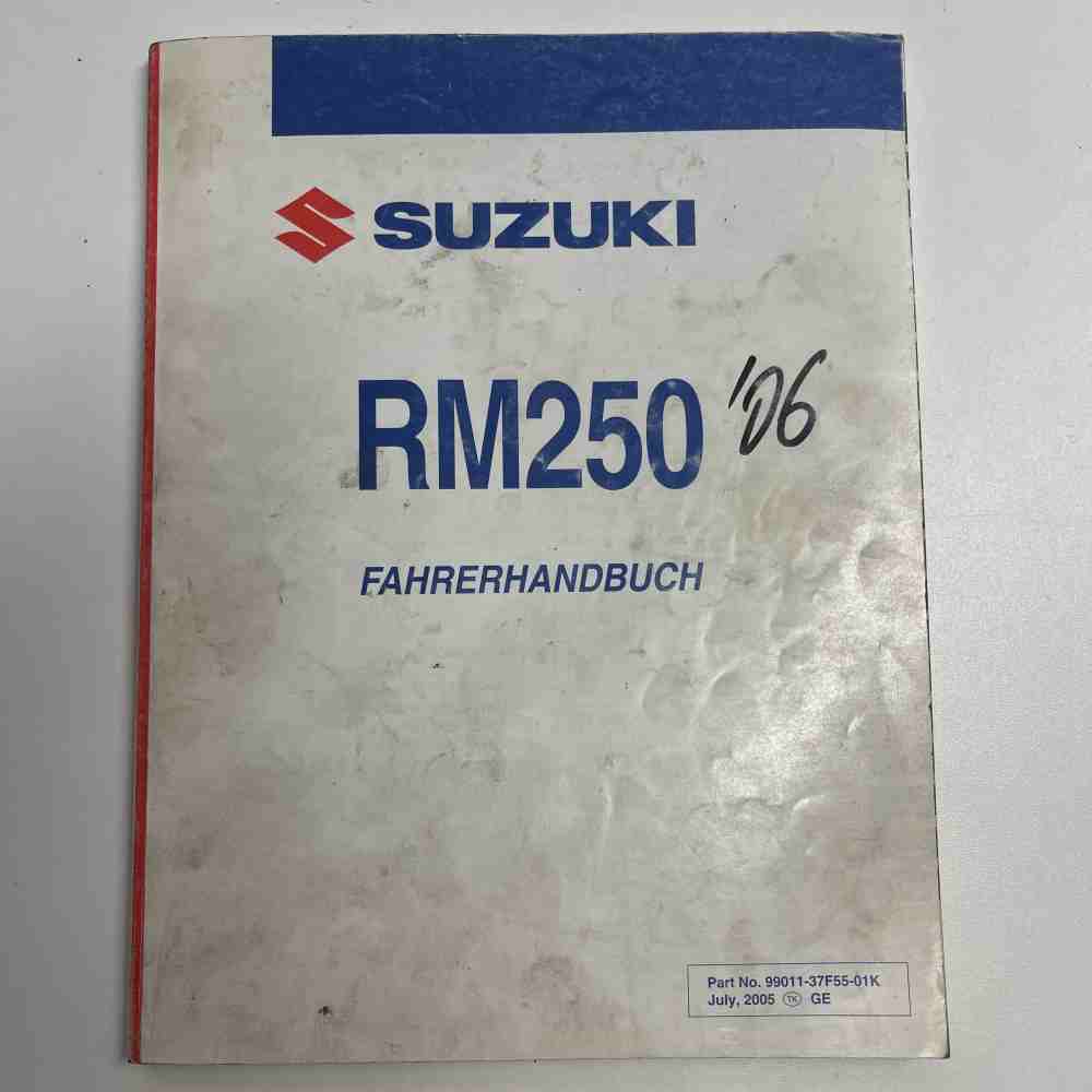 SUZUKI RM 250 2006 99011-37F55-01K Motorrad-Handbuch gebraucht