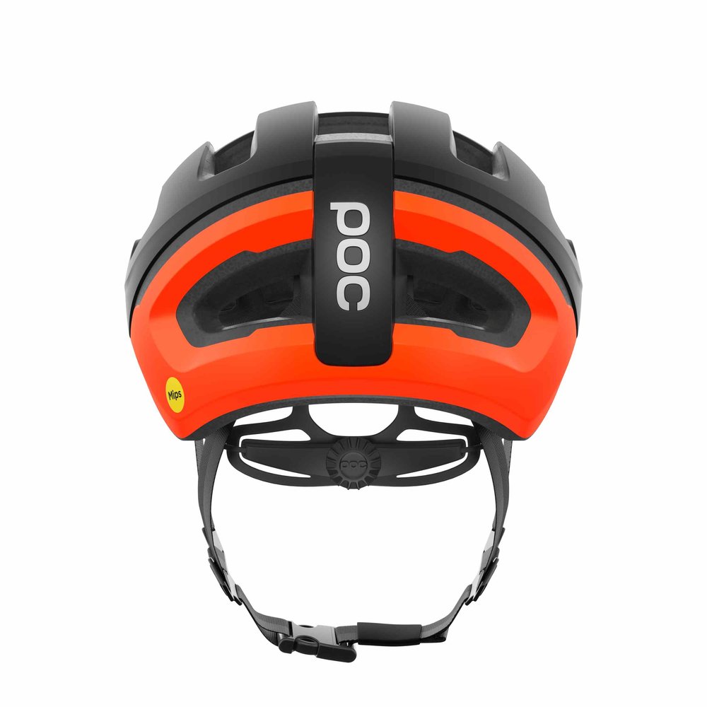 POC Omne Air MIPS Gravel Helm Uranium Black Matt/Fluorescent Orange Matt