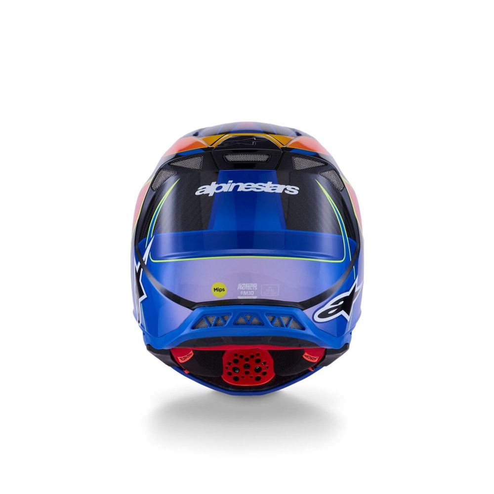 ALPINESTARS Supertech M10 Era Motocross Helm blau/rot/gelb