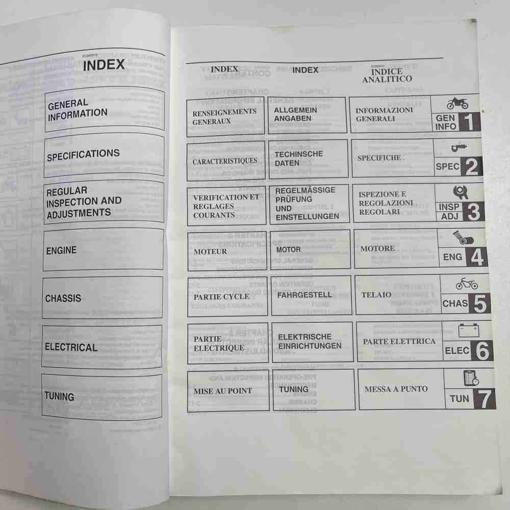 YAMAHA YZ 125 (N)/LC 2001 5MV-28199-30 Motorrad-Handbuch gebraucht