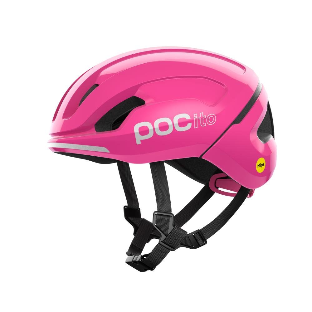 POC POCito Omne Mips MTB Helm fluorescent pink