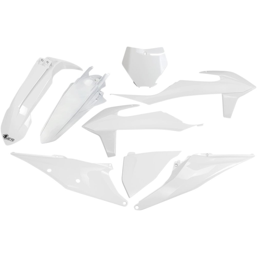 UFO Komplettes Karosserie-Kit Plastikteile passend für KTM SX/SXF 19-22 weiss