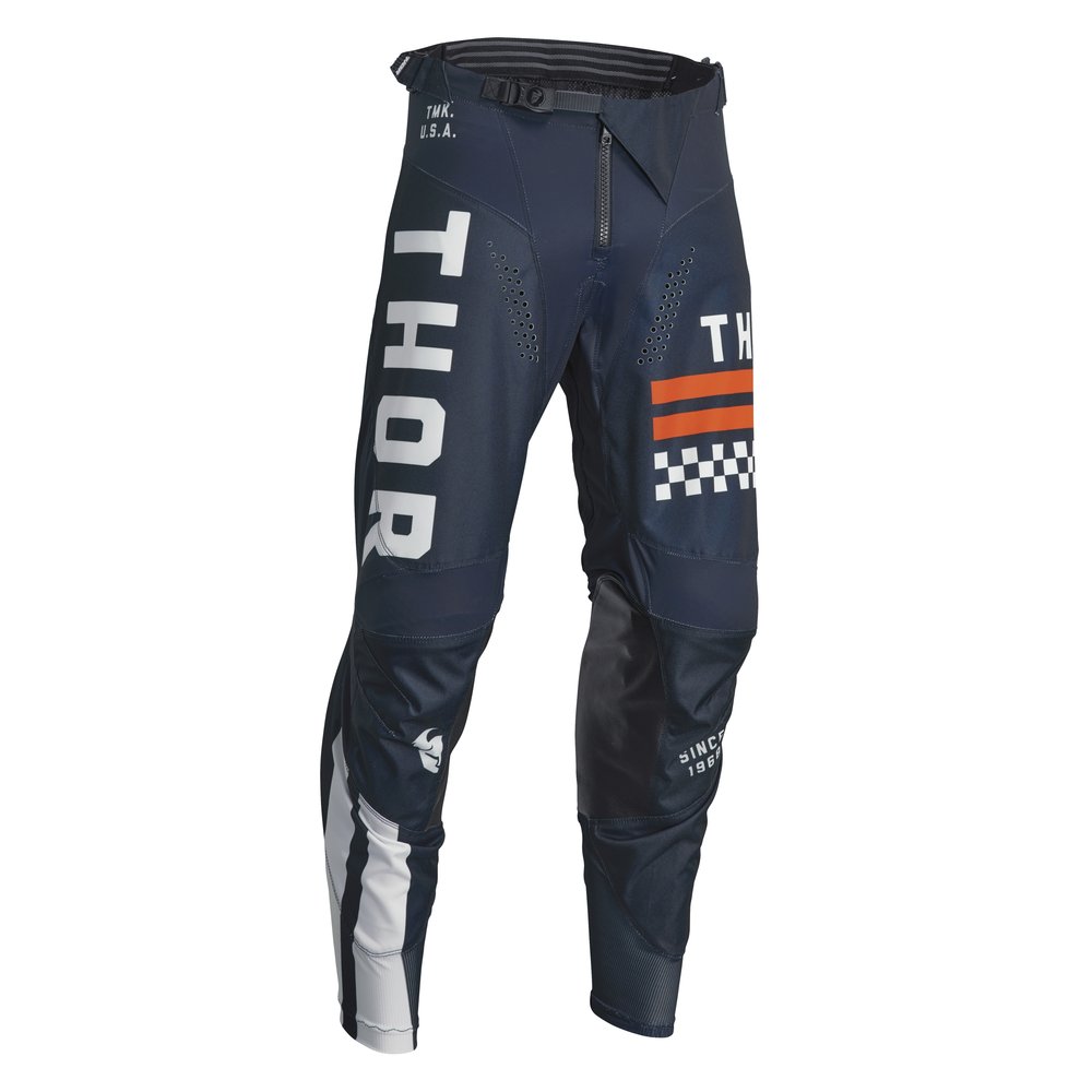 THOR Pulse Combat Motocross Hose blau weiss