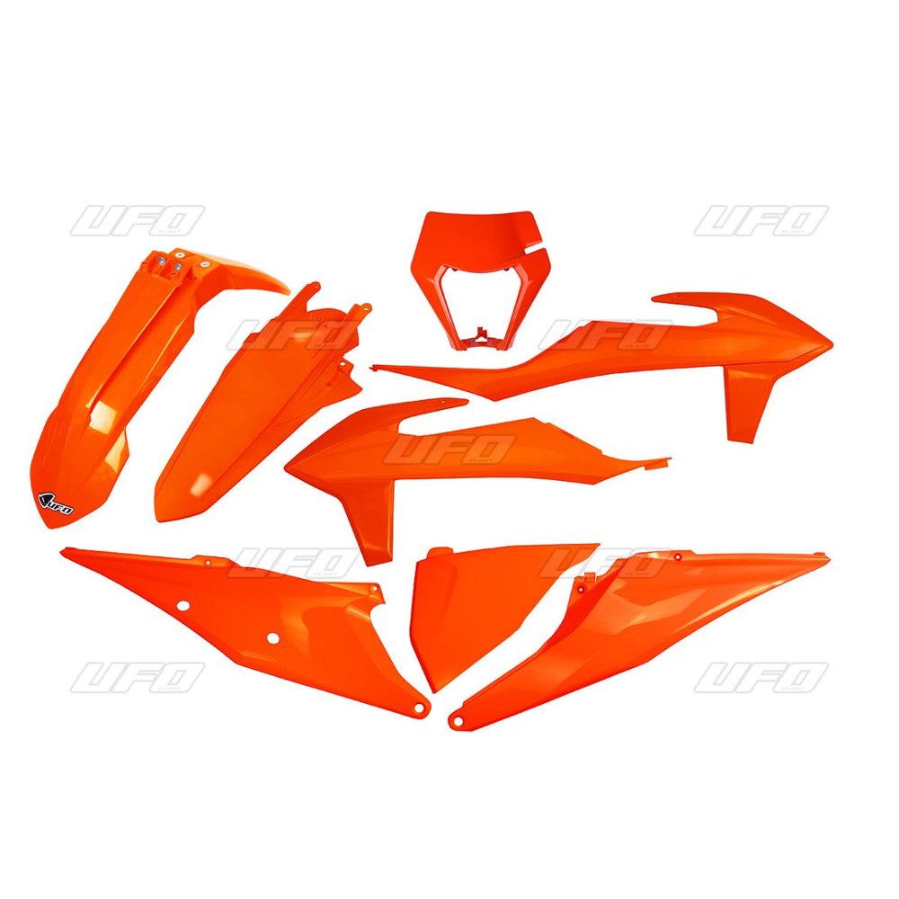 UFO Komplettes Karosserie-Kit Plastikteile passend für KTM EXC orange UFO Komplettes Karosserie-Kit Plastikteile passend für KTM EXC orange