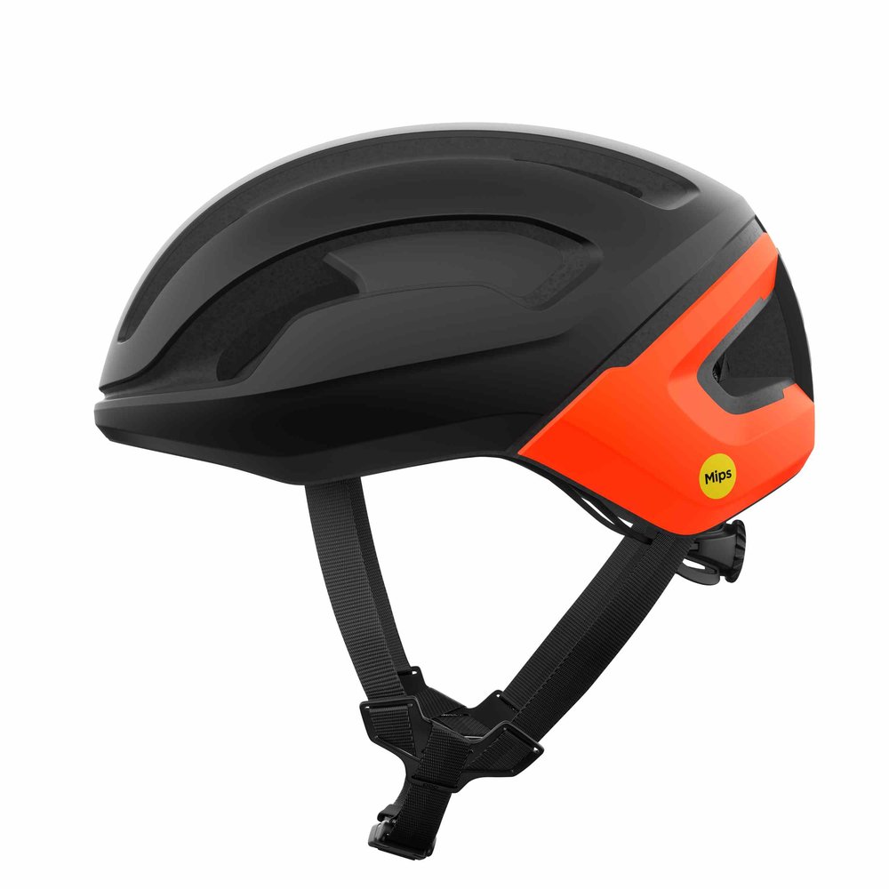 POC Omne Air MIPS Gravel Helm Uranium Black Matt/Fluorescent Orange Matt