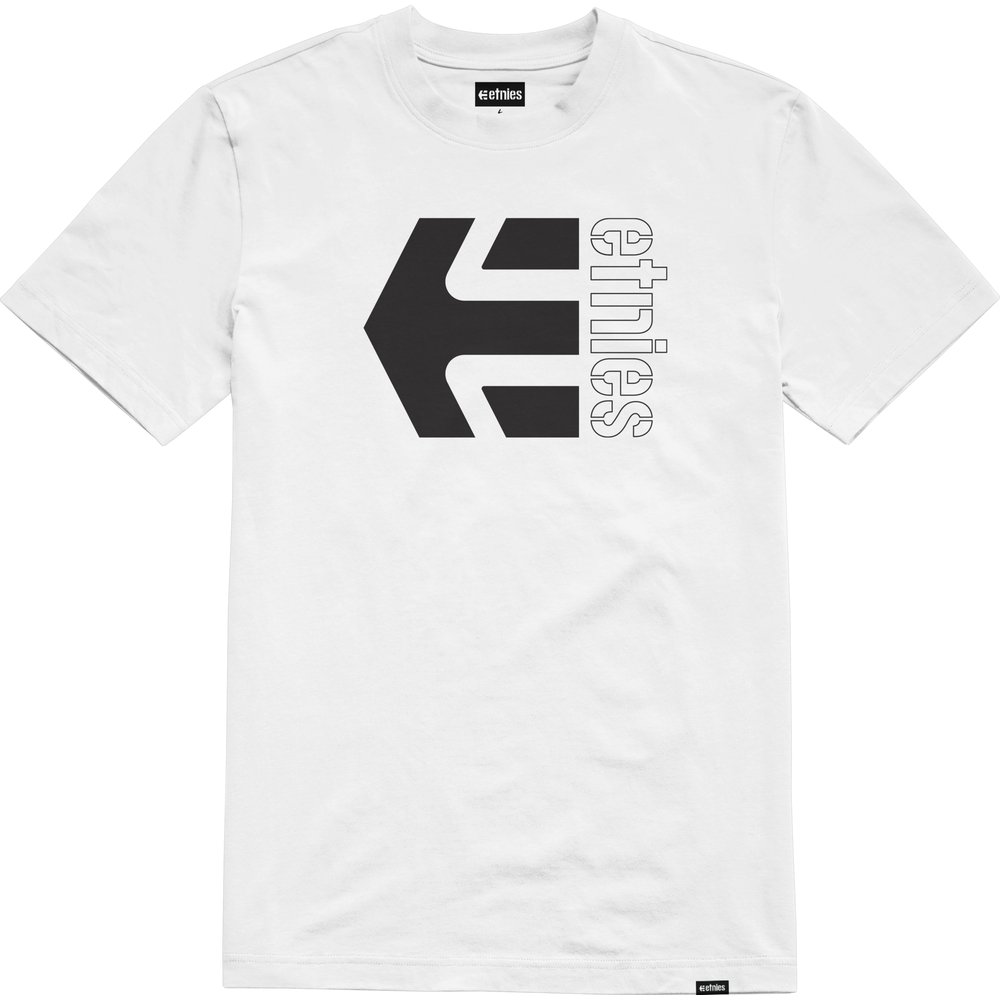 ETNIES Corp Combo Tee T-Shirt weiss schwarz