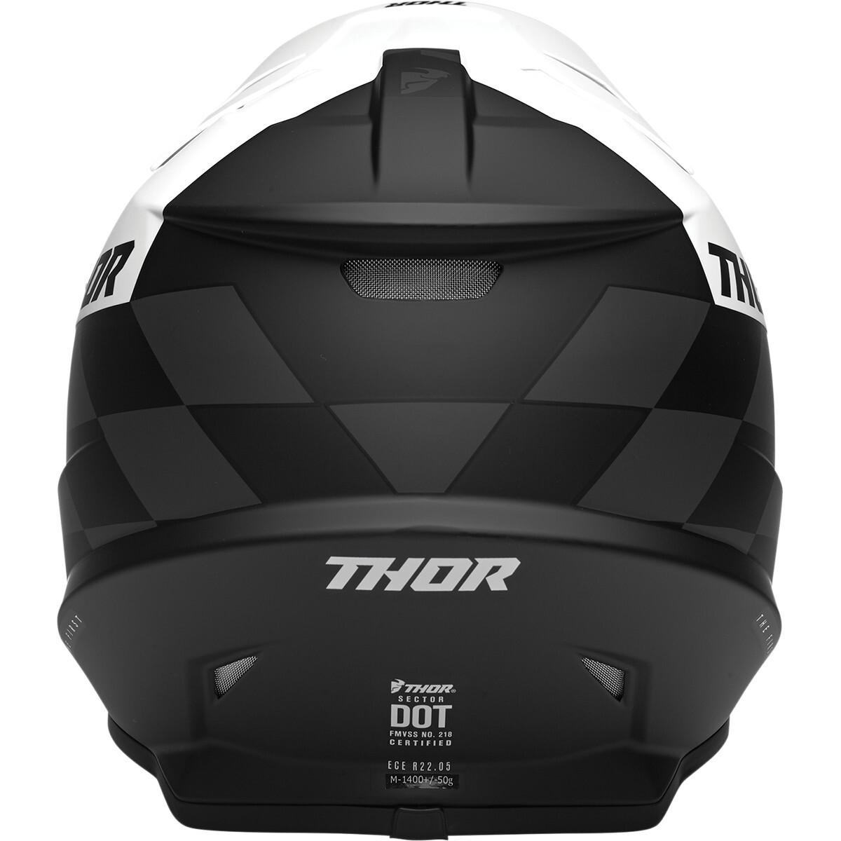 THOR Sector Birdrock Motocross Helm schwarz weiss