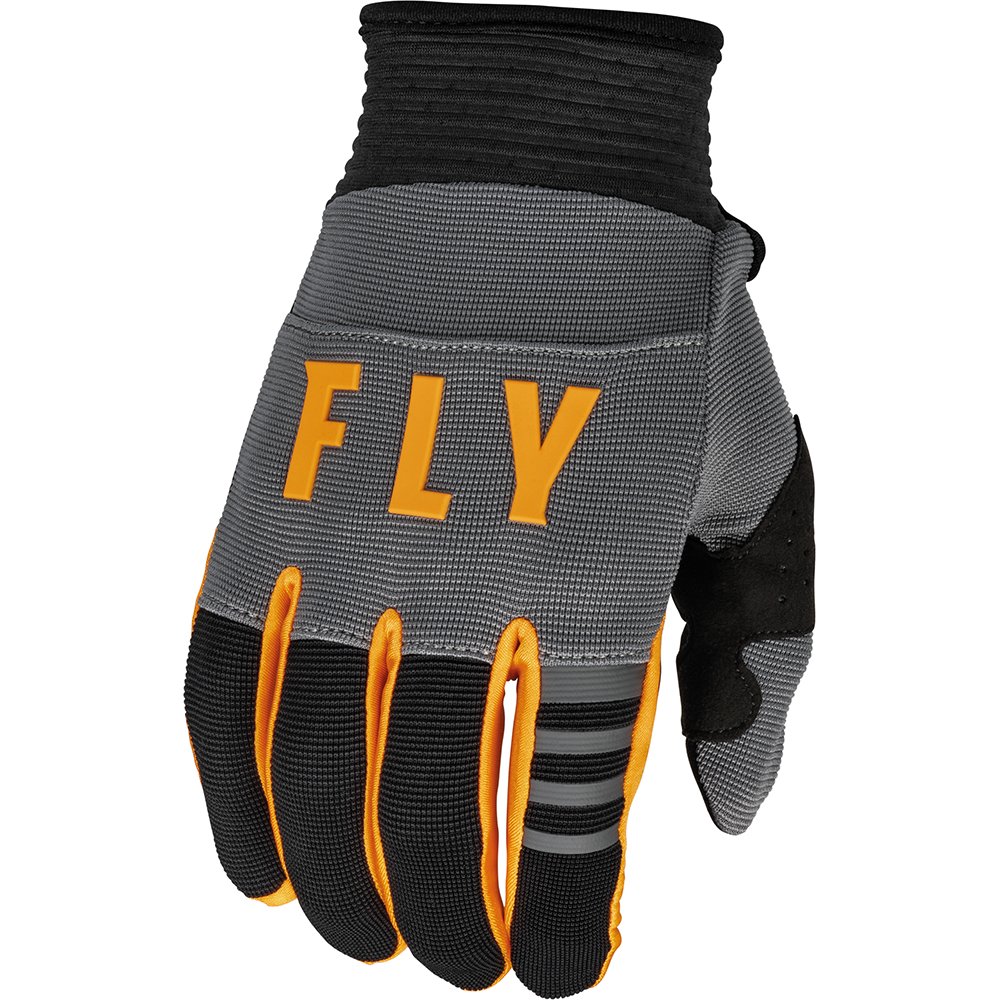 FLY F-16 Kinder Handschuhe dunkelgrau schwarz orange