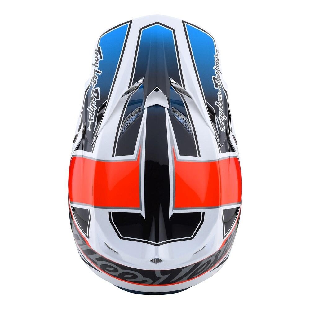 TROY LEE DESIGNS SE5 Team Motocross Helm orange blau