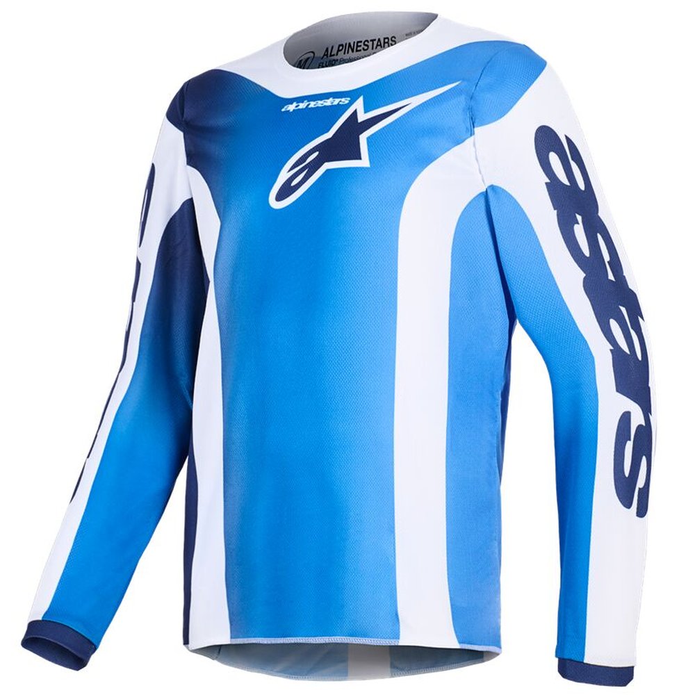 ALPINESTARS Fluid Portl Youth Kinder Jersey blau/weiss