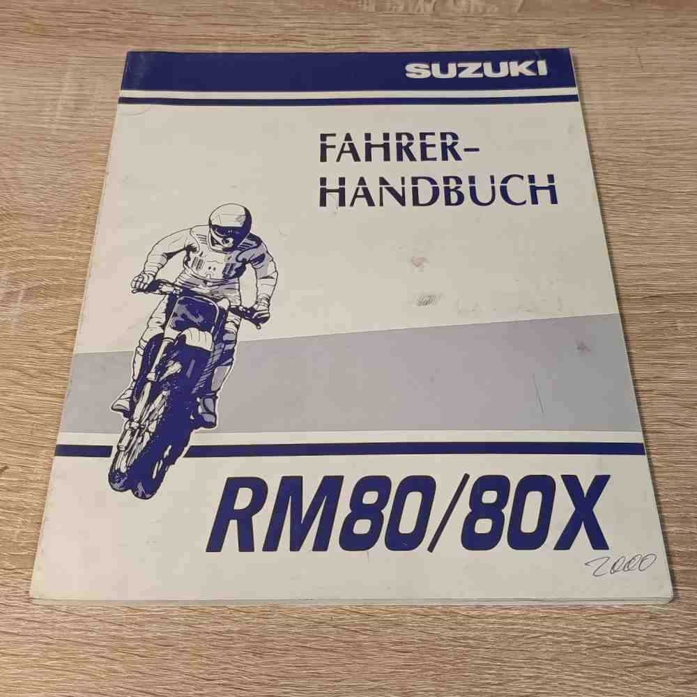 SUZUKI RM80/80X 2000 99011-02B75-01K Motorrad-Handbuch gebraucht