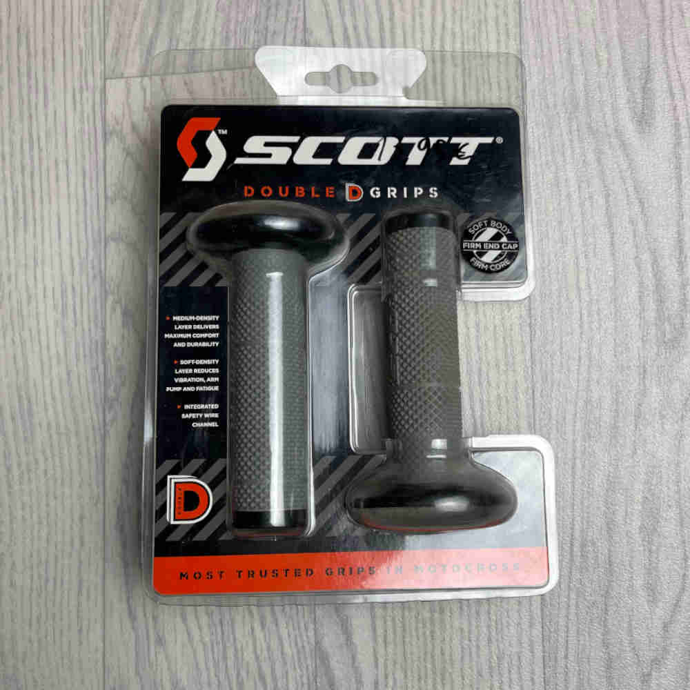 SCOTT SX II Double D Motocross Griffe grau schwarz