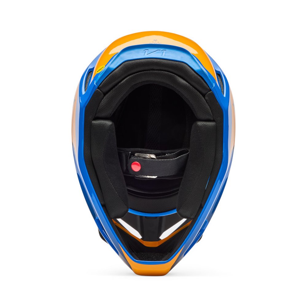 FOX V1 COLLECT Motocross Helm Blau