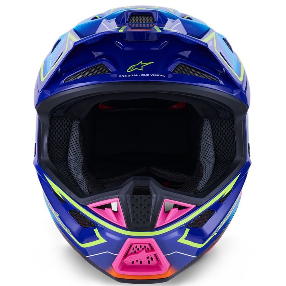 ALPINESTARS Supertech M7 Cast Motocross Helm blau/gelb/pink