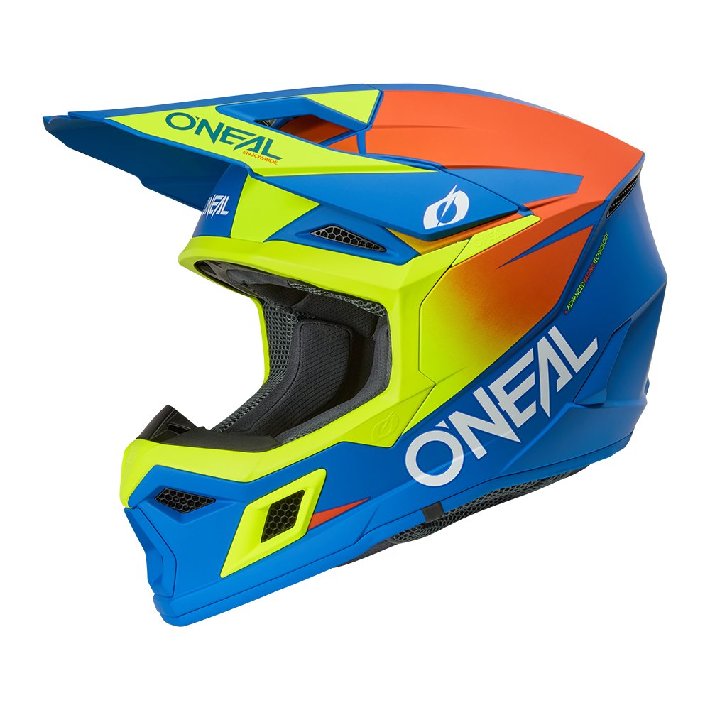 ONEAL 3SRS Motocross Helm Solid blau/neon ONEAL 3SRS Motocross Helm Solid blau/neon