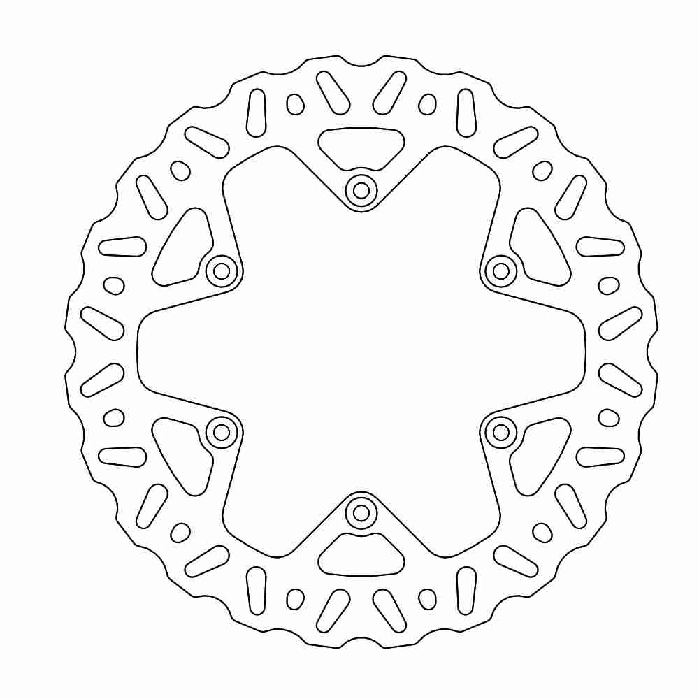 MOTO-MASTER Bremsscheibe Nitro hinten