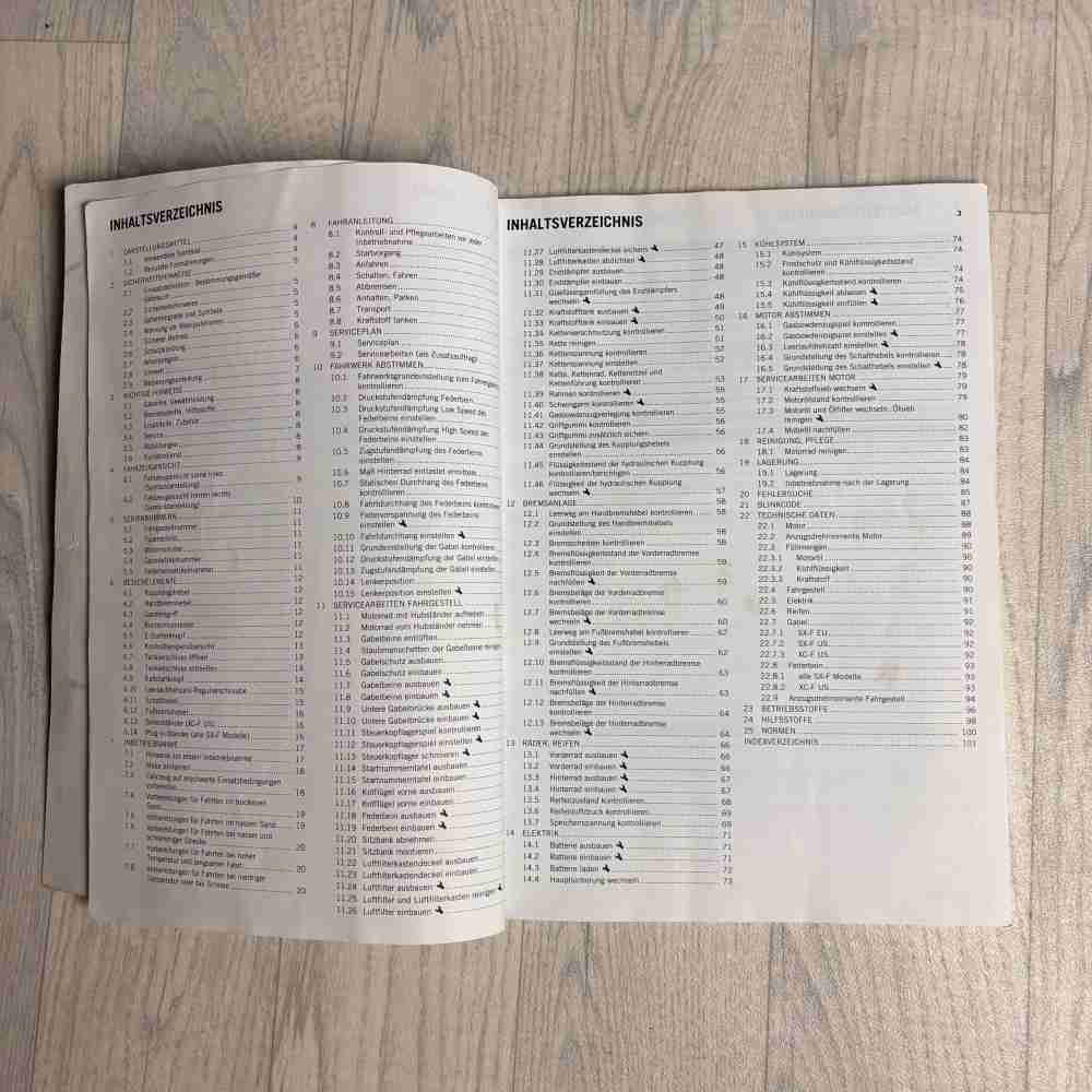 KTM 250 SX-F 2015 3213174DE Motorrad-Handbuch gebraucht