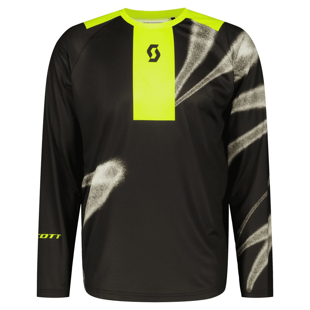 SCOTT Jersey Evo Dirt caviar schwarz/safety gelb SCOTT Jersey Evo Dirt caviar schwarz/safety gelb