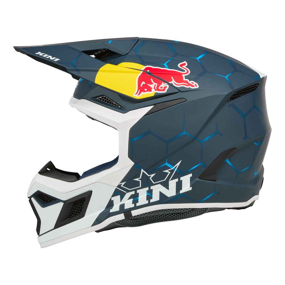 KINI RED BULL MX3 Youth 1.0 Kinder Motocross Helm blau/weiss
