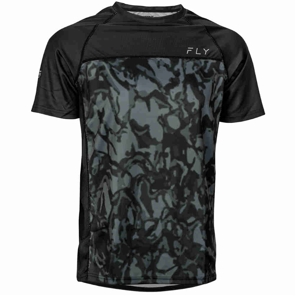 FLY Super D Jersey schwarz Evergreen camo
