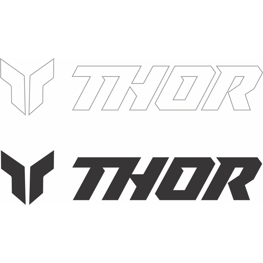 THOR Decal THOR 6er Pack 9 In schwarz weiss THOR Decal THOR 6er Pack 9 In schwarz weiss