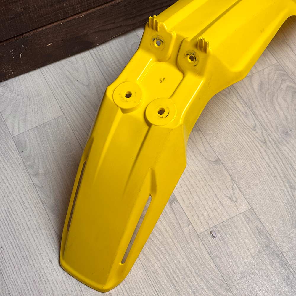 SUZUKI RM-Z 450 2008- / RMZ 250 2010- Kotflügel vorne OEM Originalteil gelb gebraucht