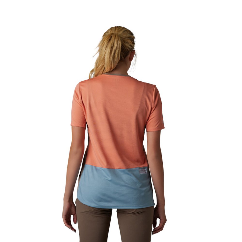 FOX W DEFEND SS JERSEY kurzärmlig für Frauen Salmon