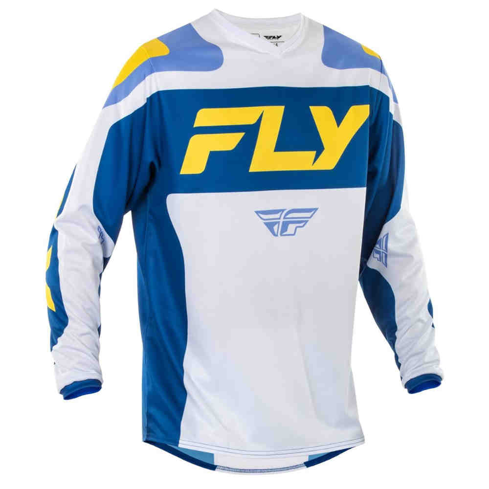FLY F-16 Jersey weiss/dunkel blau/gelb