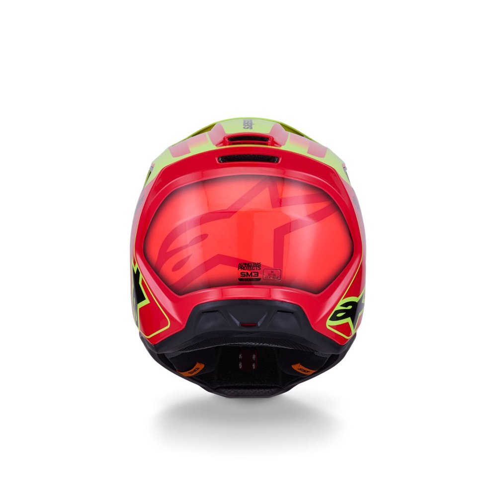 ALPINESTARS Supertech M3 Fray Motocross Helm rot/gelb/schwarz