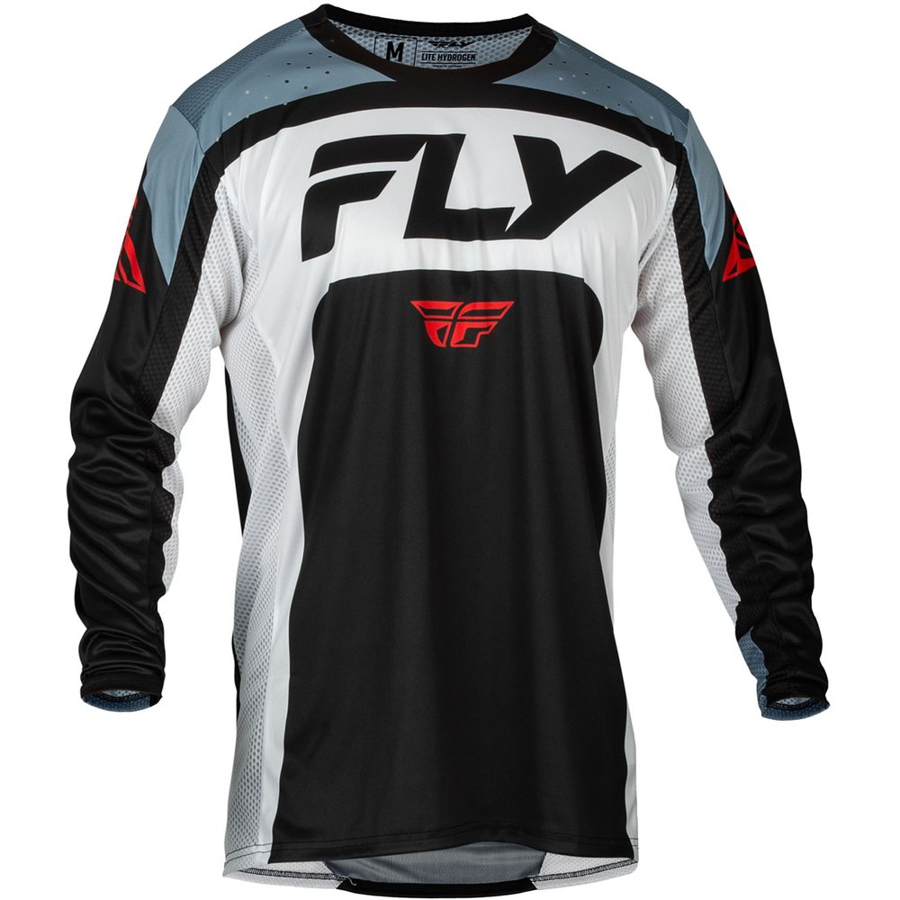 FLY Lite Jersey schwarz weiss Denim grau