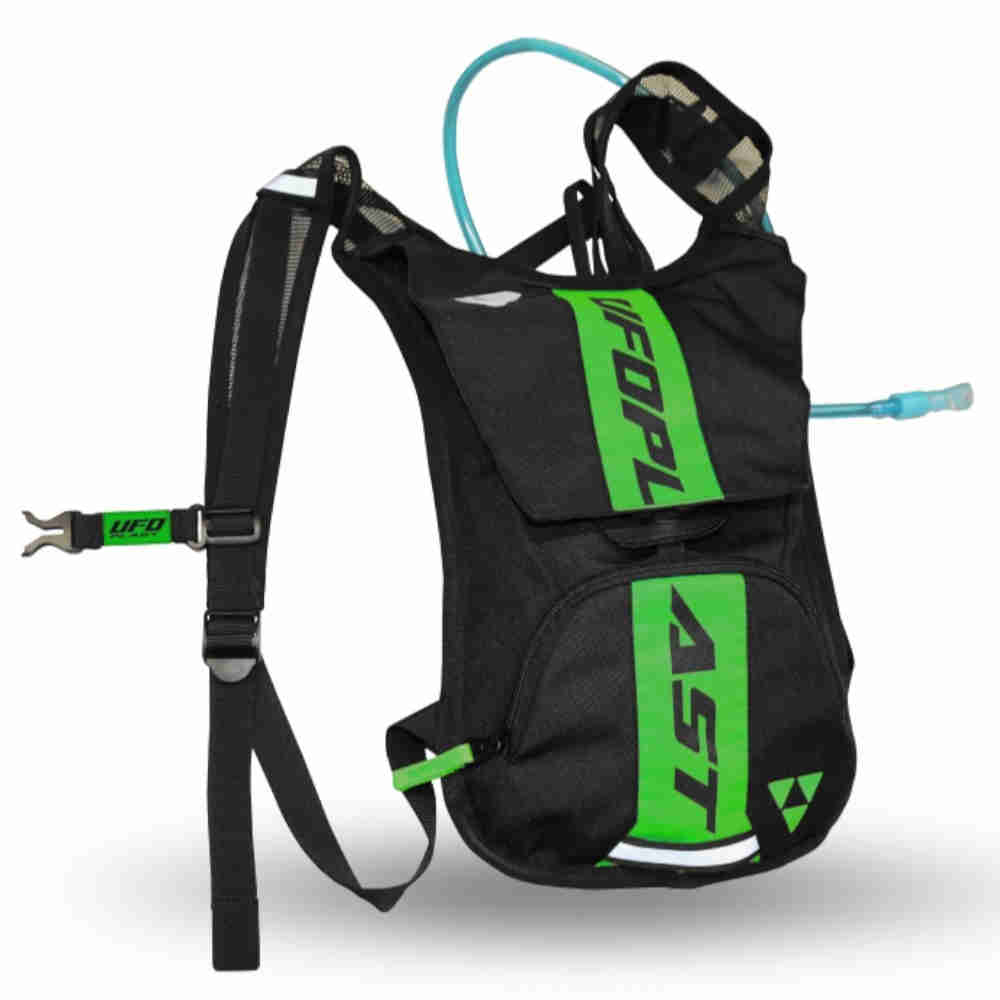 UFO Buggy Rucksack mit Trinksystem schwarz grün