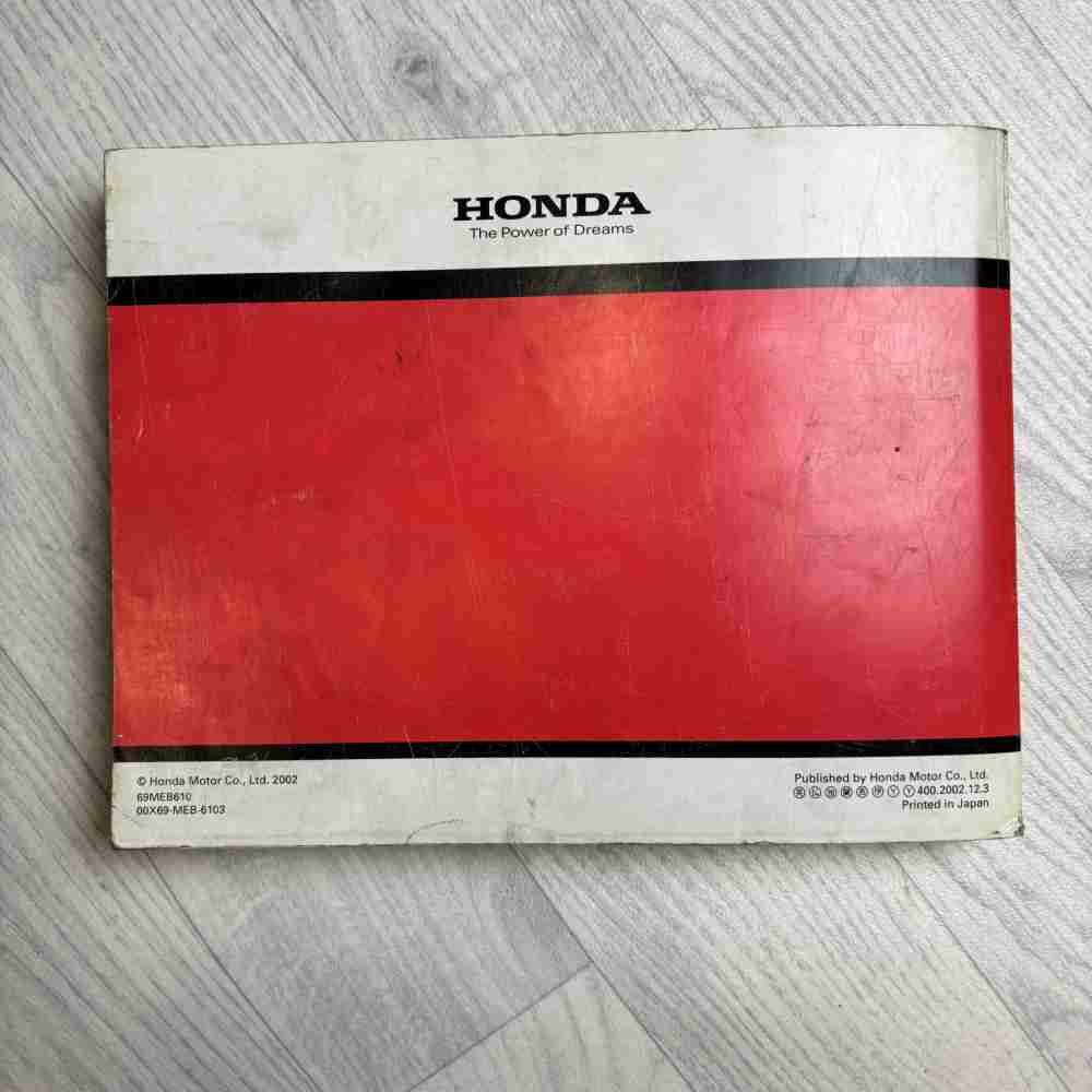 HONDA CRF 450 R 2003 69MEB610 00X69-MEB-6103 Motorrad-Handbuch gebraucht