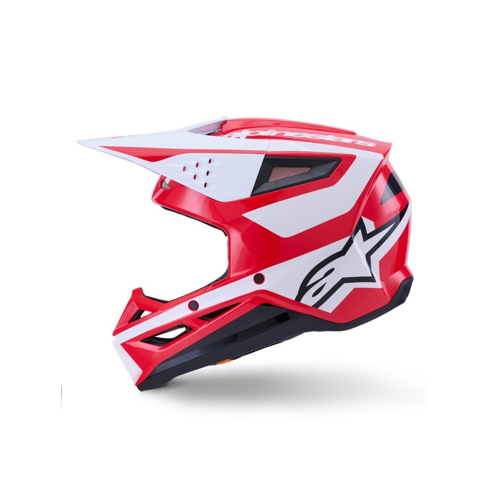 ALPINESTARS Supertech M3 Heat Motocross Helm rot/weiss/schwarz