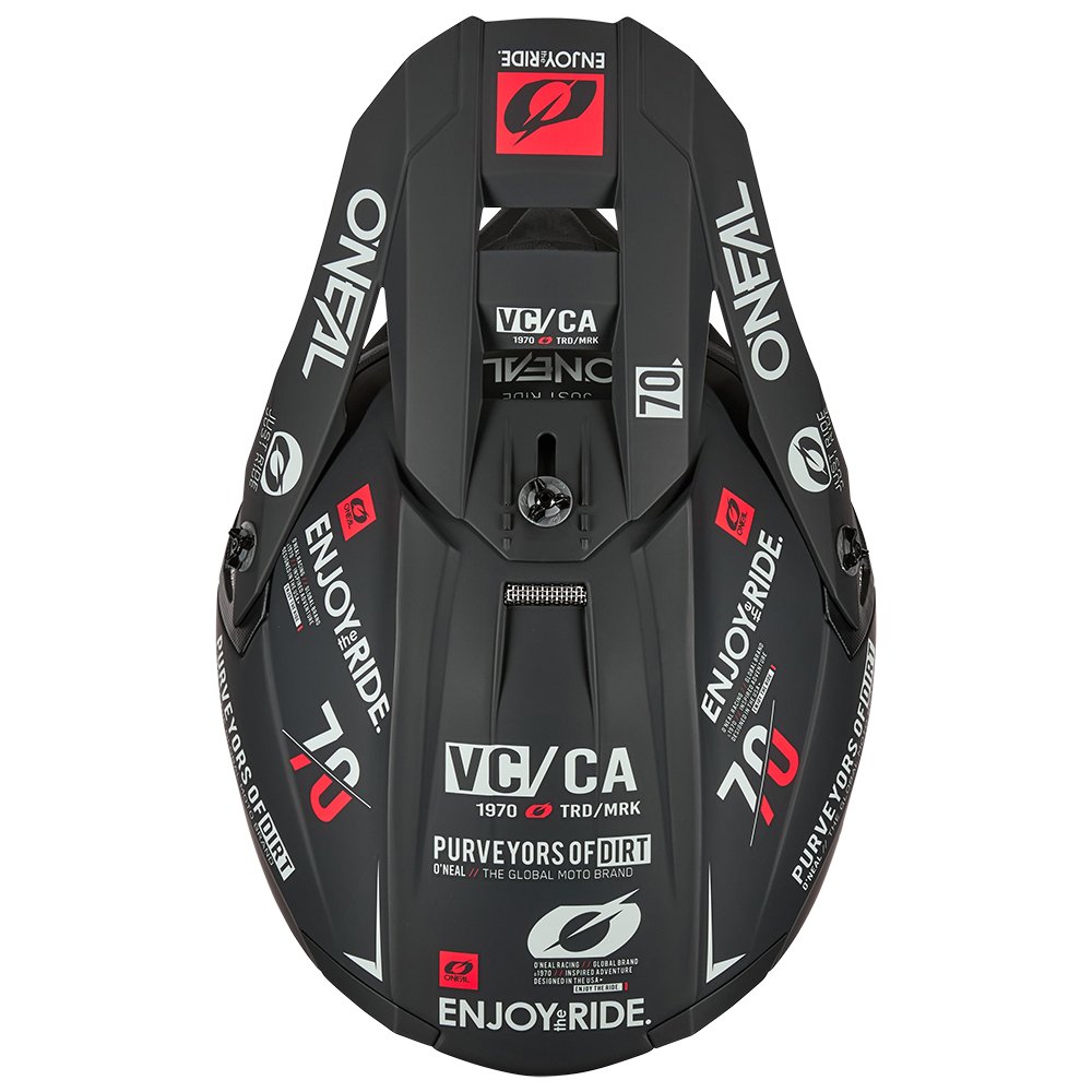 ONEAL 5SRS Polyacrylite Helm Brand schwarz/grau