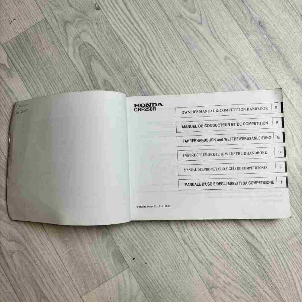HONDA CRF 250 R 2014 3RKRN670 00X3R-KRN-6700 Motorrad-Handbuch gebraucht