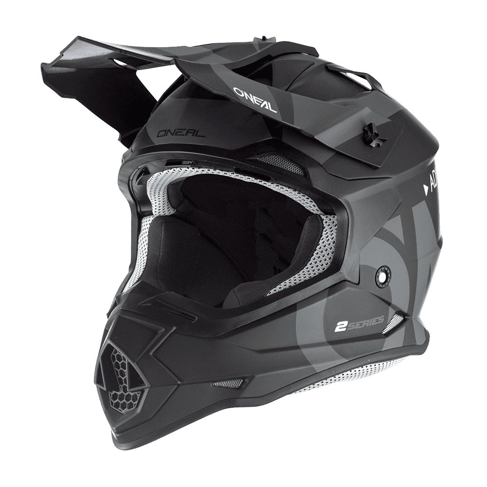 ONEAL 2 SRS Motocross Helm Slick V.23 schwarz grau