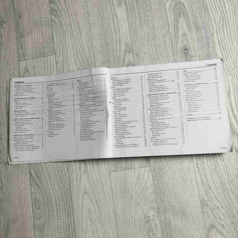 HONDA CRF 250 R 2013 3RKRN660 00X3R-KRN-6600 Motorrad-Handbuch gebraucht