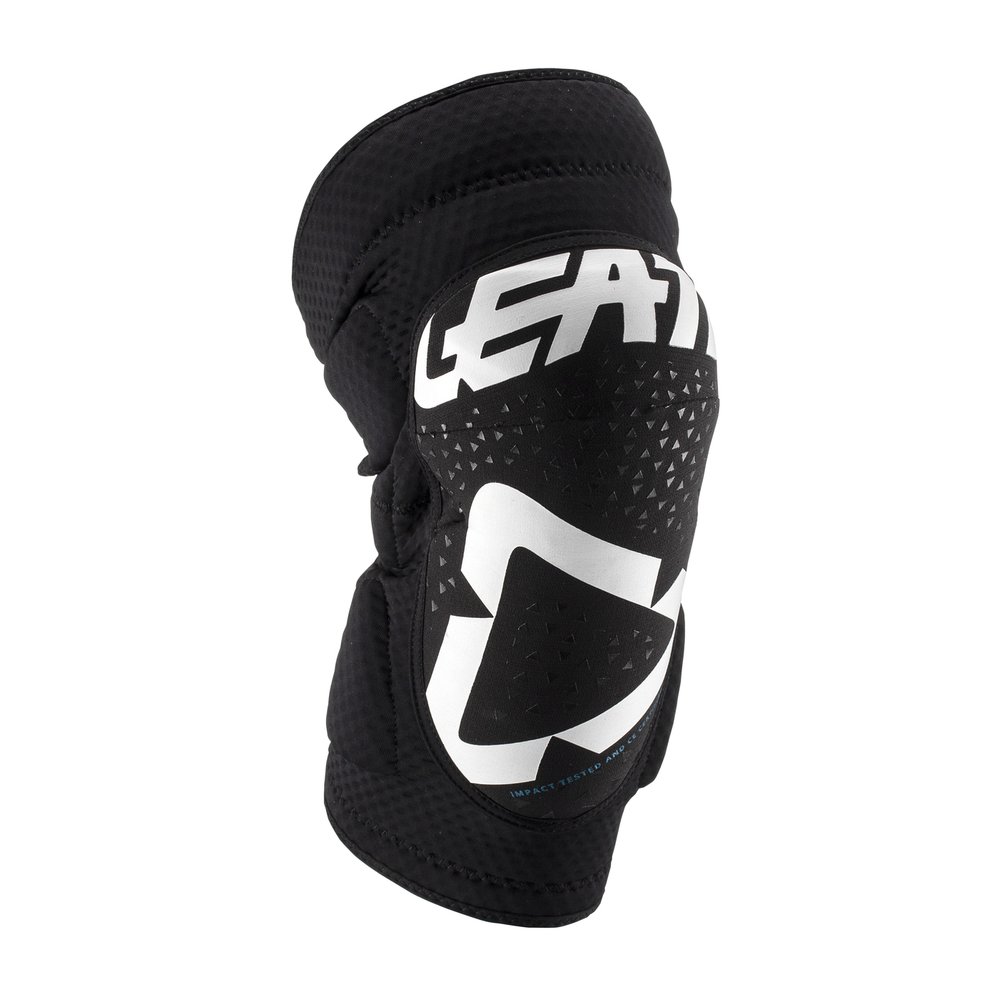 LEATT 3DF 5.0 Zip Knieprotektoren weiss-schwarz