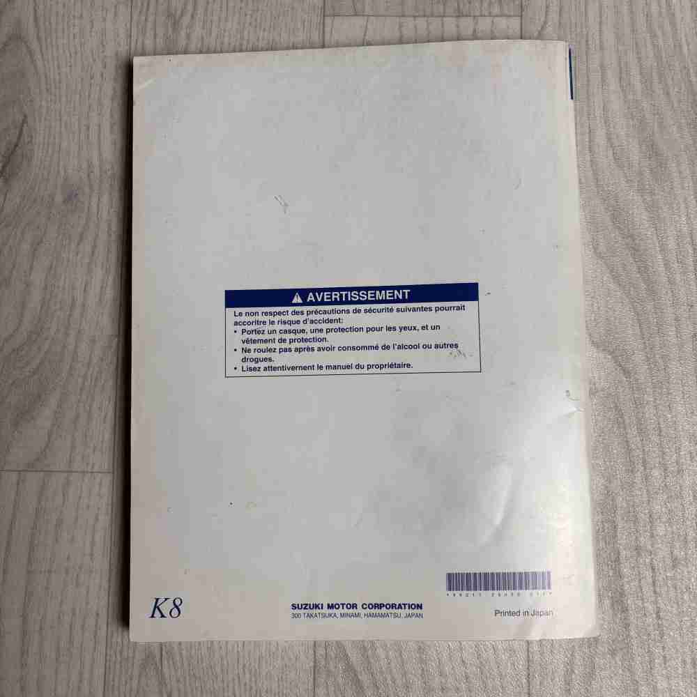 SUZUKI RM-Z 450 2008 99011-28H50-01F Motorrad-Handbuch gebraucht