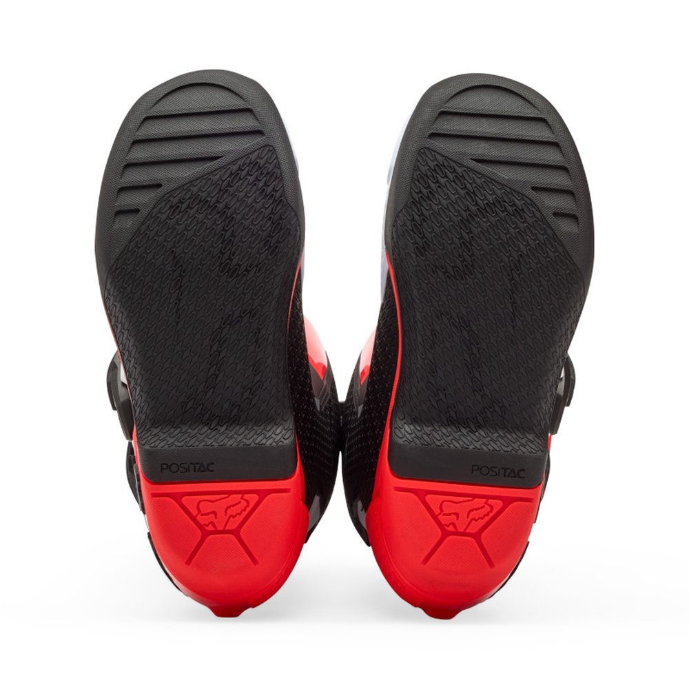 FOX YOUTH COMP BOOT Motocross Stiefel für Kinder Weiss/Neon Rot