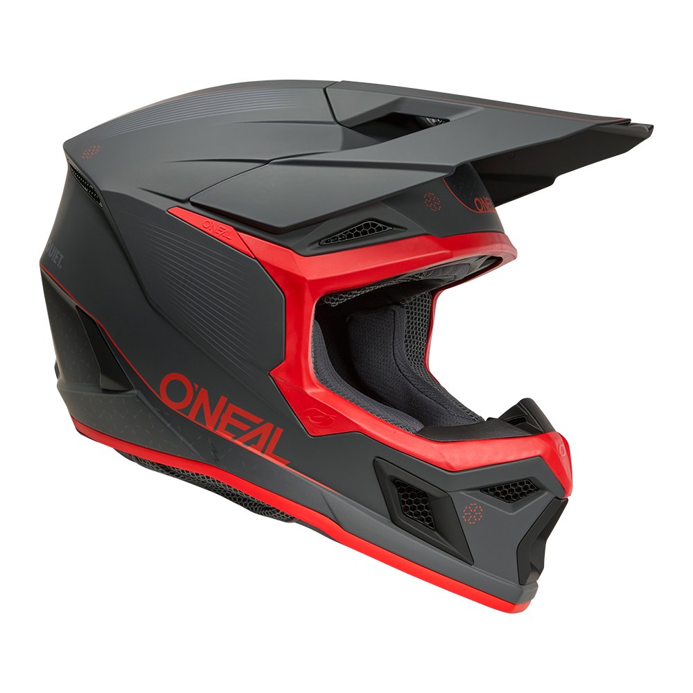 ONEAL 3SRS Motocross Helm E-Stroke grau/rot