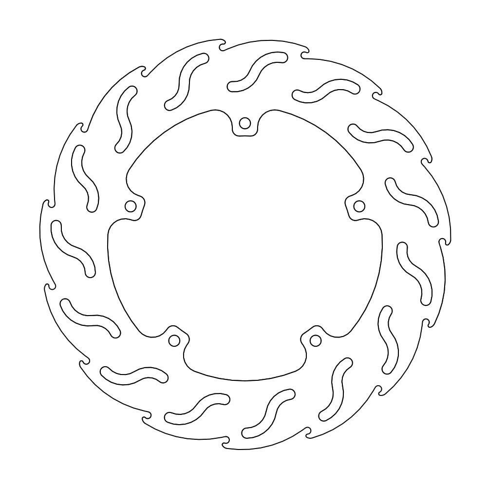 MOTO-MASTER Bremsscheibe Flame Scooter