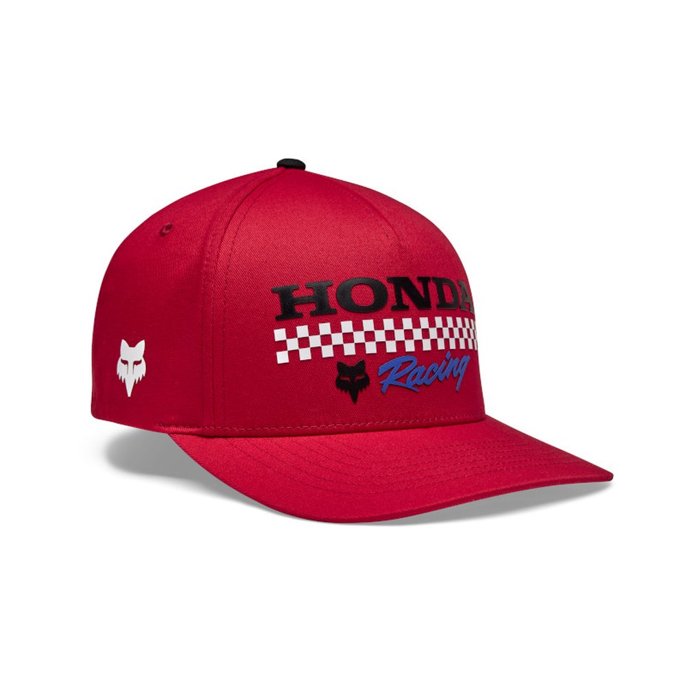 FOX HONDA FLEXFIT HAT Kappe Red