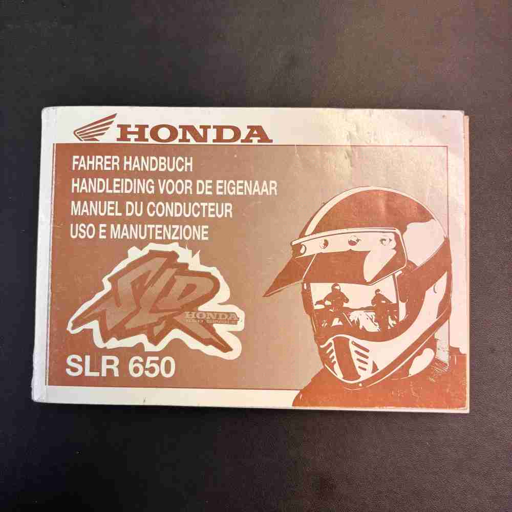 HONDA SLR 650 37MAK1GDFI 1997 1998 Fahrer Handbuch gebraucht