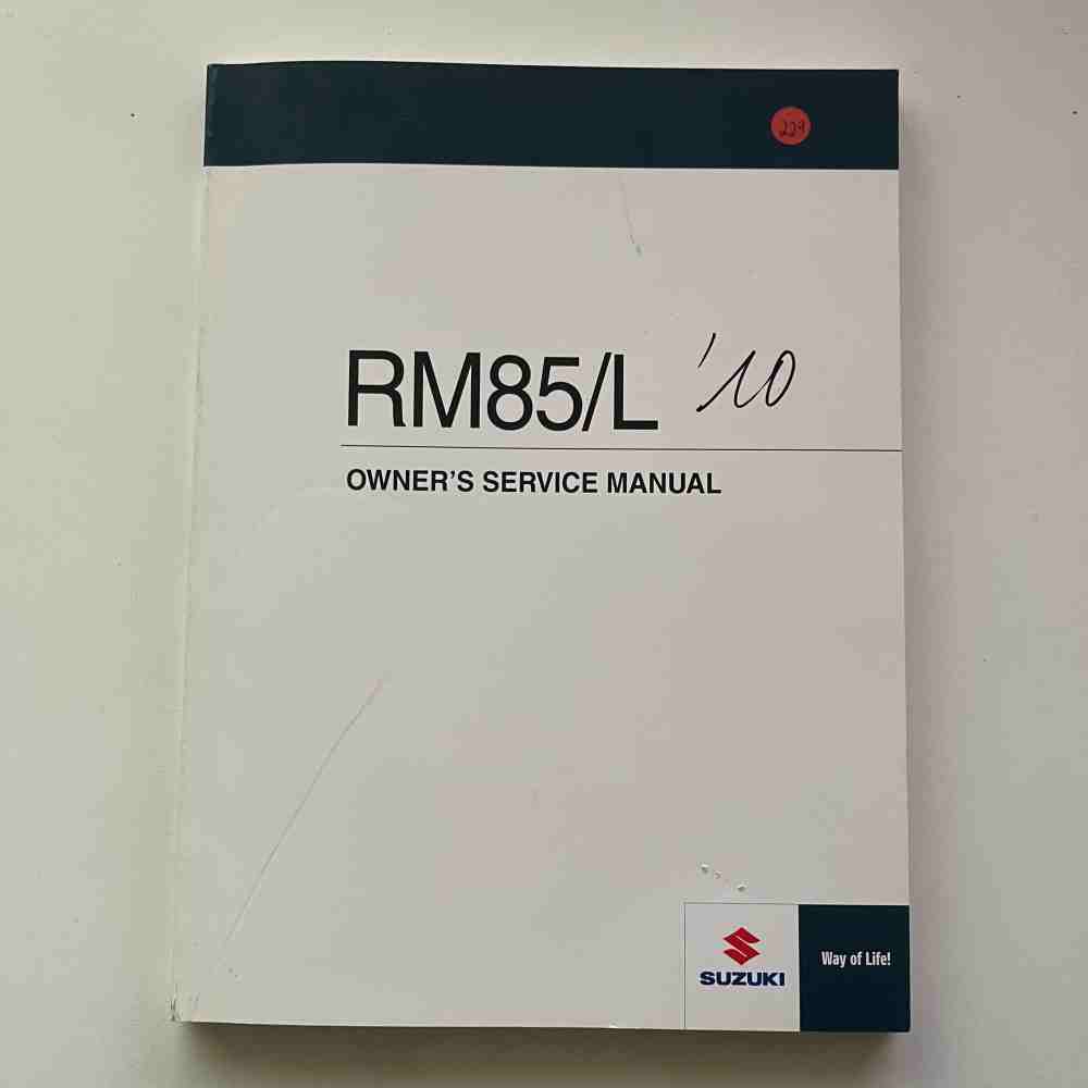 SUZUKI RM85/L 2010 99011-02B85-01A Motorrad-Handbuch gebraucht