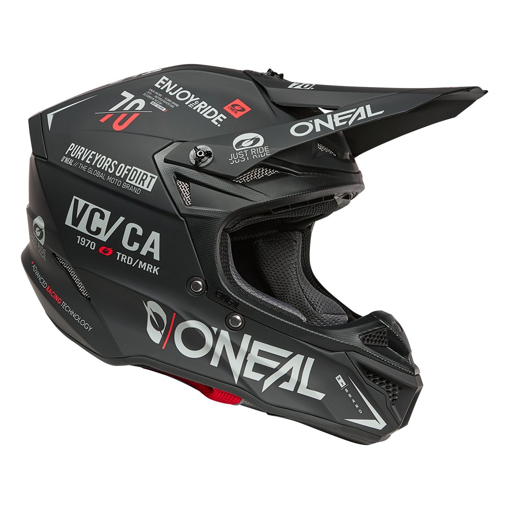 ONEAL 5SRS Polyacrylite Helm Brand schwarz/grau