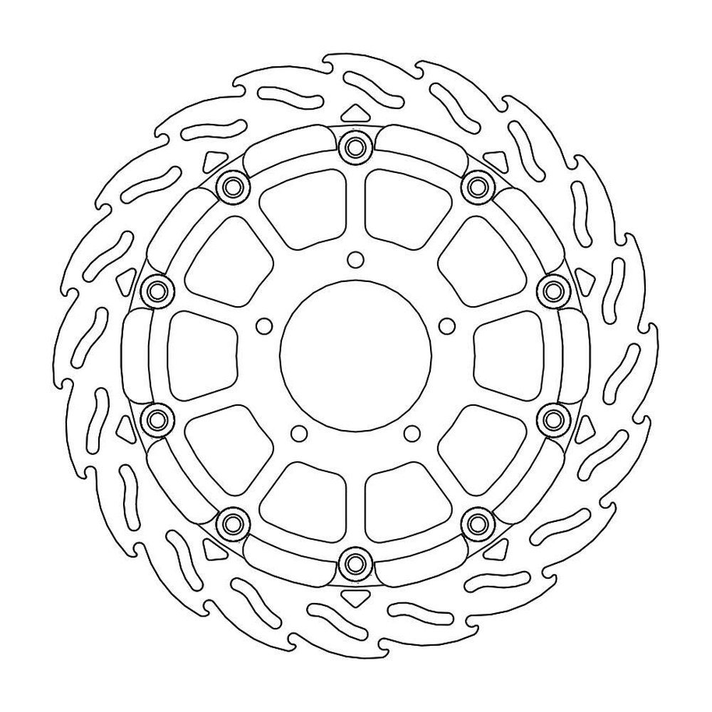 MOTO-MASTER Bremsscheibe Flame vorne R