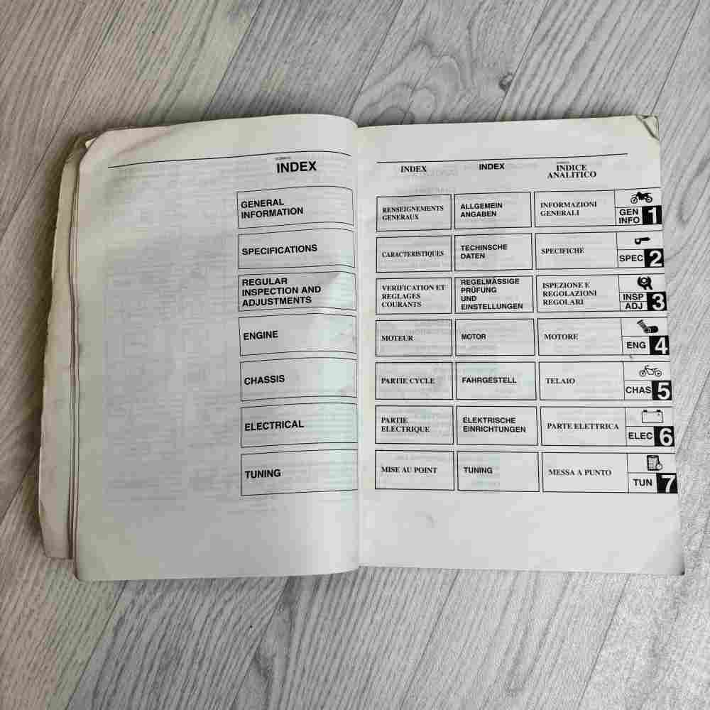 YAMAHA YZ 125 (R)/LC 2003 5UN-28199-30 Motorrad-Handbuch gebraucht