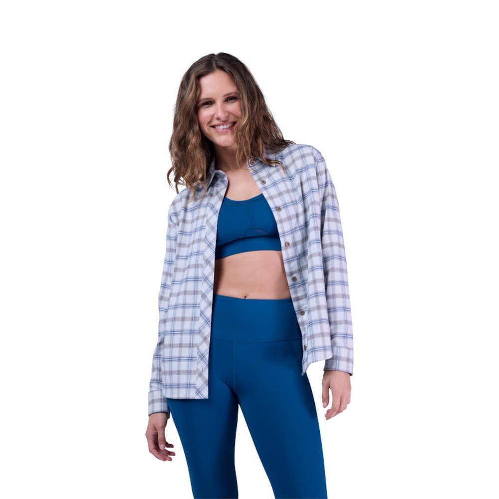 FOX W SURVIVALIST CORE FLANNEL LS Hell Grau